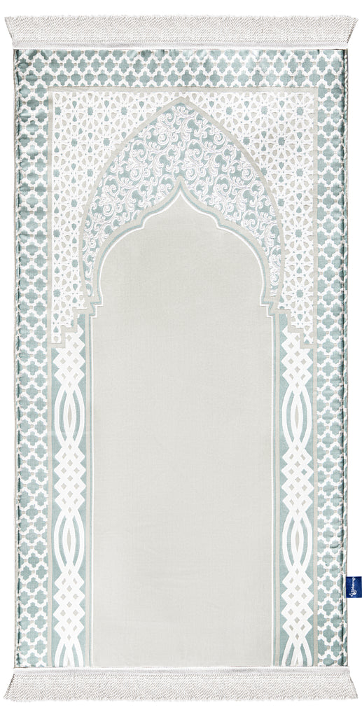 royal woven imperial greenish prayer sejadah | Urban Rugs UAE