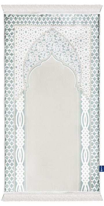 royal woven imperial greenish prayer sejadah | Urban Rugs UAE