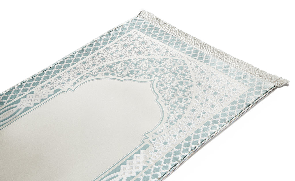 royal woven imperial greenish prayer sejadah | Urban Rugs UAE
