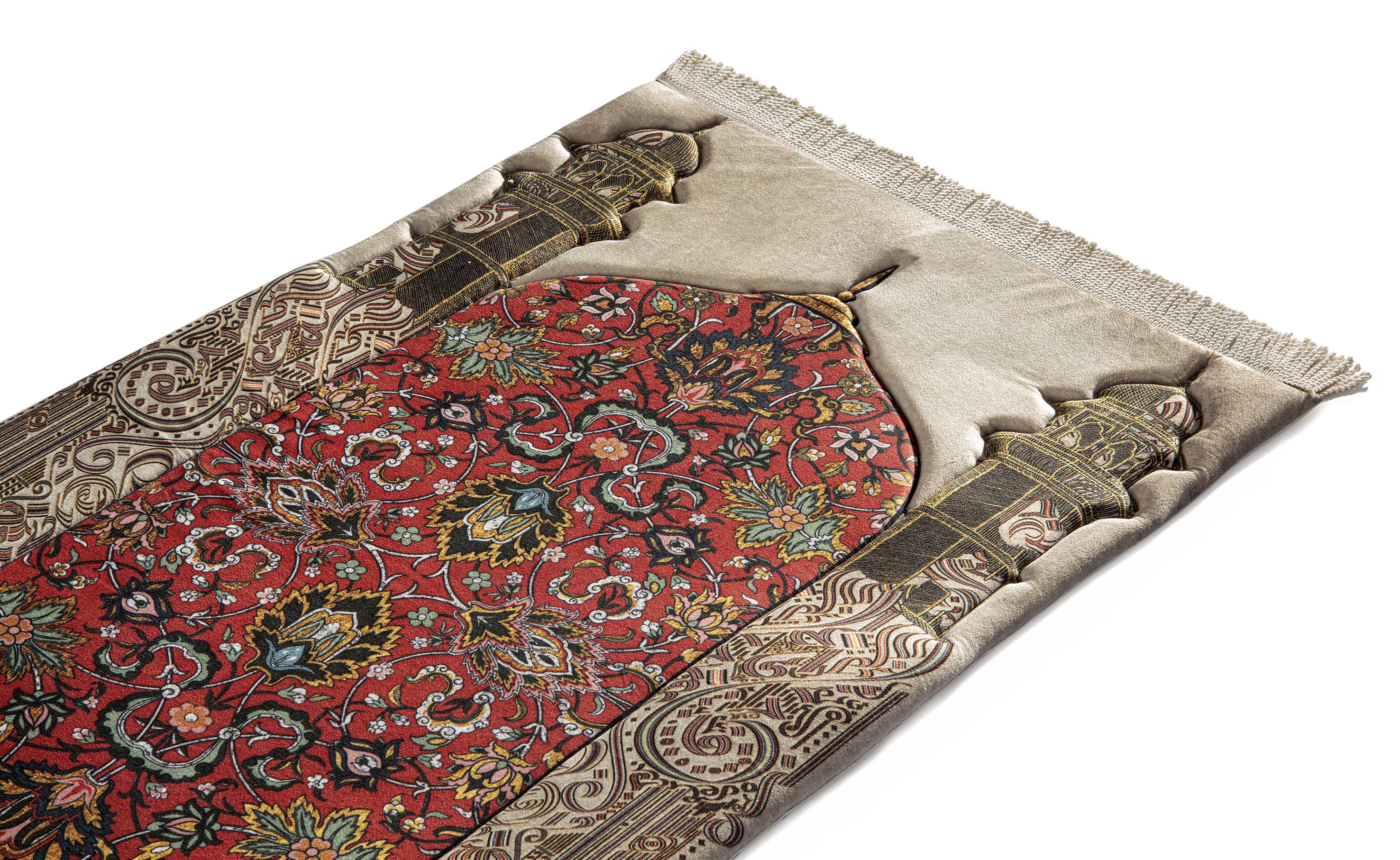 Premium Prayer Rug Reddish Flory Premium Prayer Mat | Urban Rugs UAE – URBAN RUGS TRADING ...