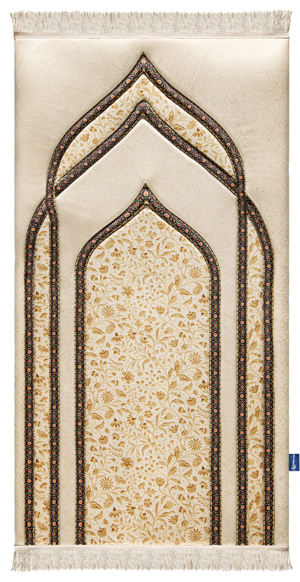 Premium Prayer Rug Golden Blossom Premium Prayer Mat | Urban Rugs UAE – URBAN RUGS TRADING ...